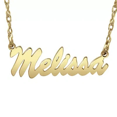 Fine Jewelry Personalized Womens 10k Or 14k Gold Pendant Necklace In Yellow