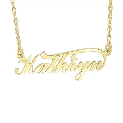 Fine Jewelry Personalized Womens 10k White In Yellow