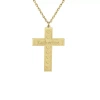 Fine Jewelry Personalized Womens 14k Gold Heart Cross Name Pendant Necklace In Yellow