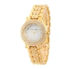 Fine Jewelry Personalized Womens Gold Tone Crystal Accent Bracelet Watch In Gold