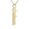 Fine Jewelry Personalized Womens Sterling Pendant Necklace In Yellow