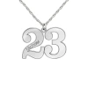 Fine Jewelry Personalized Womens Sterling Silver 18 Inch Pendant Necklace In White