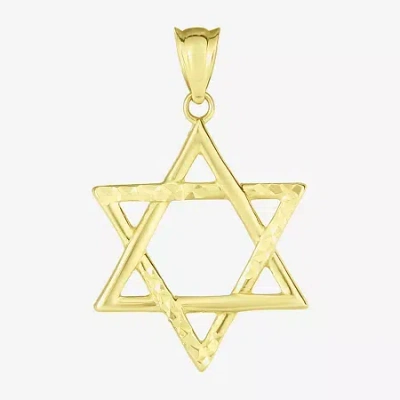 Fine Jewelry Religious Jewelry Star Of David Unisex Adult 14k Gold Star Pendant