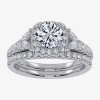 Fine Jewelry Signature By Modern Bride (g-h,vs2-si1) Womens 1 1/2 Ct. T.w. Lab Grown White Diamond 14k White Gold In White