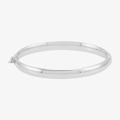 Fine Jewelry Silver Addiction Womens Sterling Silver Bangle Bracelet In White