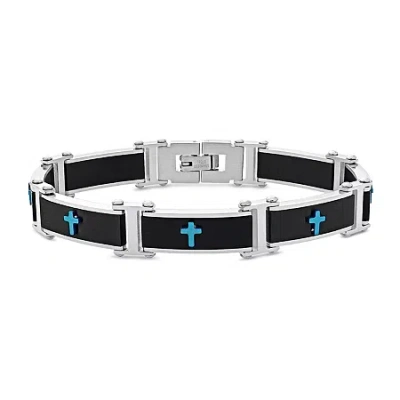 Fine Jewelry Solid Link Bracelet In Transparent