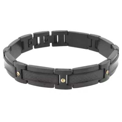 Fine Jewelry Stainless Steel 8 1/2 Inch Solid Link Bracelet In Transparent