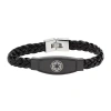 Fine Jewelry Star Wars Imperial Crest Mens Stainless Steel Bracelet In Black