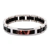 Fine Jewelry Star Wars Two-tone Stainless Steel Black Ip Episode Vii Kylo Ren Id Link Bracelet In Multi