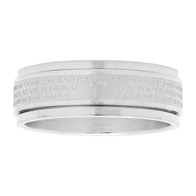 Fine Jewelry Steeltime Mens 6mm Stainless Steel Band In Silver