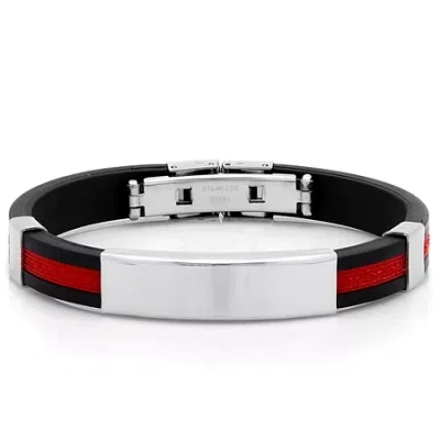 Fine Jewelry Steeltime Mens Stainless Steel 8 Inch Solid Id Bracelet In No Color