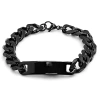 Fine Jewelry Steeltime Mens Stainless Steel Solid Curb Id Bracelet In Transparent