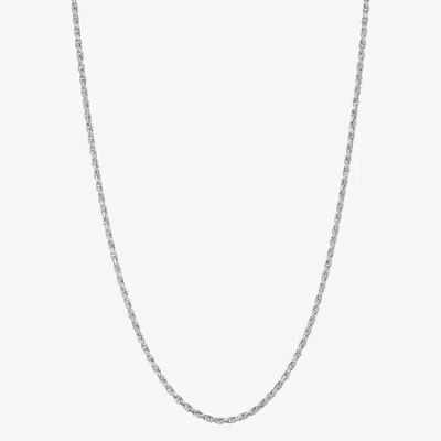Fine Jewelry Sterling Silver Or Gold Over Silver 18 - 24 Inch Solid Rope Chain Necklace