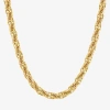 Fine Jewelry Unisex Adult 10k Gold 24 Inch Link Chain Necklace In Transparent