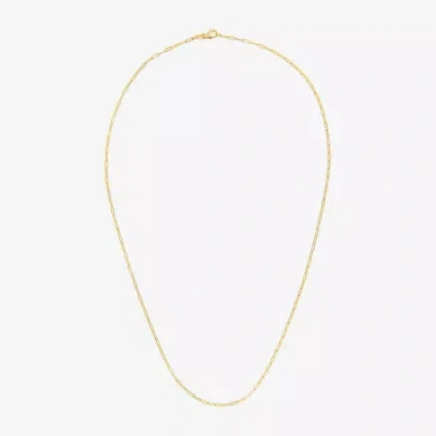 Fine Jewelry Unisex Adult 14k Gold 20 Inch Paperclip Chain Necklace