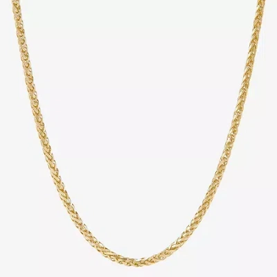 Fine Jewelry Unisex Adult 14k Gold 20 Inch Wheat Chain Necklace In Yellow