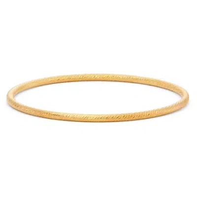 Fine Jewelry Unisex Adult 14k Gold Over Silver Bangle Bracelet In Transparent