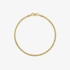 Fine Jewelry Unisex Adult 14k Gold Solid Box Chain Bracelet In Transparent