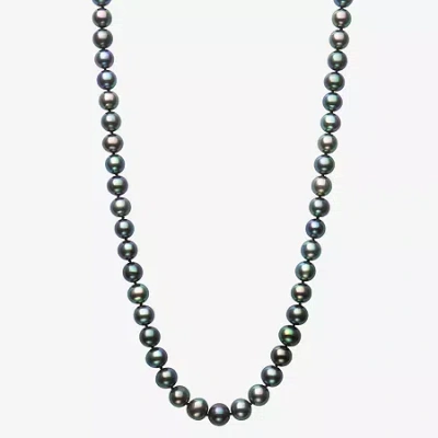 Fine Jewelry Unisex Adult Black 18 Inch Strand Necklace In Gray