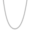Fine Jewelry Unisex Adult Sterling Silver 18 Inch Curb Chain Necklace In Transparent