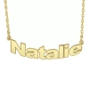 Fine Jewelry Womens 10k Gold 18 Inch Name Necklace In Yellow
