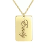 Fine Jewelry Womens 10k Gold 18 Inch Name Necklace In Yellow