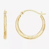 Fine Jewelry Womens 10k Gold 18mm Hoop Earrings In Gold