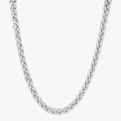 Fine Jewelry Womens 10k Gold 20 Inch Wheat Chain Necklace In White