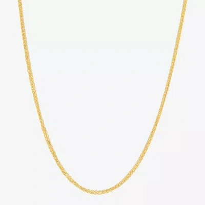 Fine Jewelry Womens 10k Gold 20 Inch Wheat Chain Necklace In Yellow