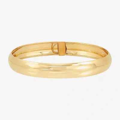 Fine Jewelry Womens 10k Gold Bangle Bracelet In Transparent