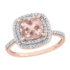 Fine Jewelry Womens 1/10 Ct. T.w. Genuine Pink Morganite 14k Rose Gold Cocktail Ring In Pink