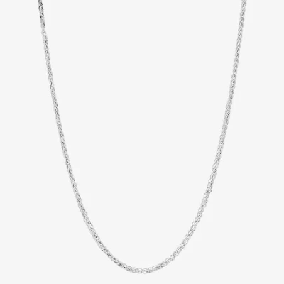 Fine Jewelry Womens 14k Gold 16 Inch Wheat Chain Necklace In White