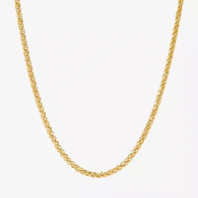 Fine Jewelry Womens 14k Gold 24 Inch Wheat Chain Necklace In Yellow