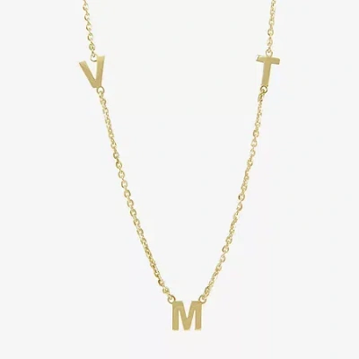 Fine Jewelry Womens 14k Gold Over Silver 16 Inch Cable Chain Necklace In Transparent