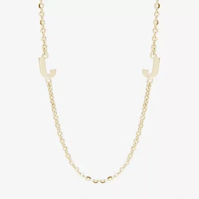 Fine Jewelry Womens 14k Gold Over Silver 16 Inch Cable Chain Necklace In Transparent