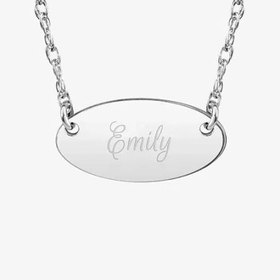 Fine Jewelry Womens 24k Gold Over Silver 18 Inch Pendant Necklace In White