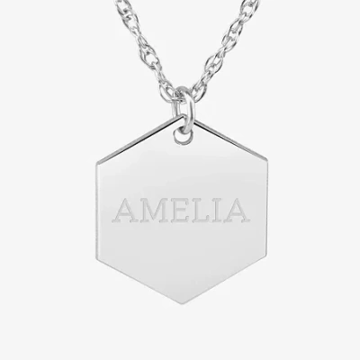 Fine Jewelry Womens 24k Gold Over Silver 18 Inch Pendant Necklace In White