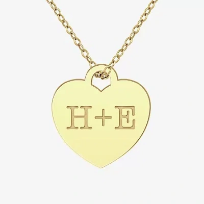 Fine Jewelry Womens 24k Gold Over Silver 18 Inch Pendant Necklace In Yellow