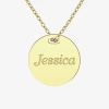 Fine Jewelry Womens 24k Gold Over Silver 18 Inch Pendant Necklace In Yellow