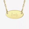 Fine Jewelry Womens 24k Gold Over Silver 18 Inch Pendant Necklace In Yellow