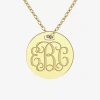 Fine Jewelry Womens 24k Gold Over Silver 18 Inch Pendant Necklace In Yellow