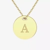 Fine Jewelry Womens 24k Gold Over Silver 18 Inch Pendant Necklace In Yellow
