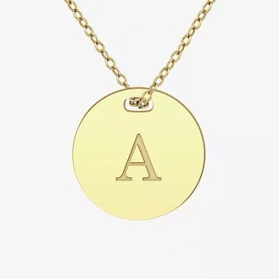 Fine Jewelry Womens 24k Gold Over Silver 18 Inch Pendant Necklace In Yellow