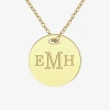 Fine Jewelry Womens 24k Gold Over Silver 18 Inch Pendant Necklace In Yellow