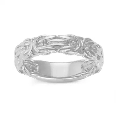 Fine Jewelry Womens 5mm Sterling Silver Band