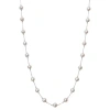 Fine Jewelry Womens Cultured Freshwater Pearl 10k White Gold Strand Necklace In Transparent