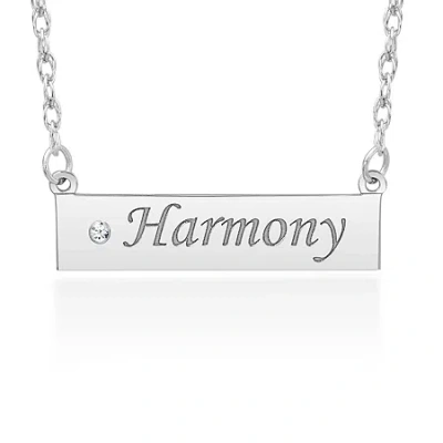 Fine Jewelry Womens Diamond Accent Genuine White Diamond Sterling Silver Pendant Necklace