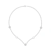 Fine Jewelry Womens Diamond Accent Natural White Diamond Sterling Silver 18 Inch Pendant Necklace In Transparent