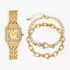 Fine Jewelry Womens Gold Tone Bracelet Watch A1956g-22-a27 In Gold