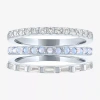Fine Jewelry Womens Lab Created Gemstone Sterling Silver Ring Sets In Multi